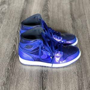 Air Jordan 1 High Deep Royal—Patent Sz M 7.5, W 9